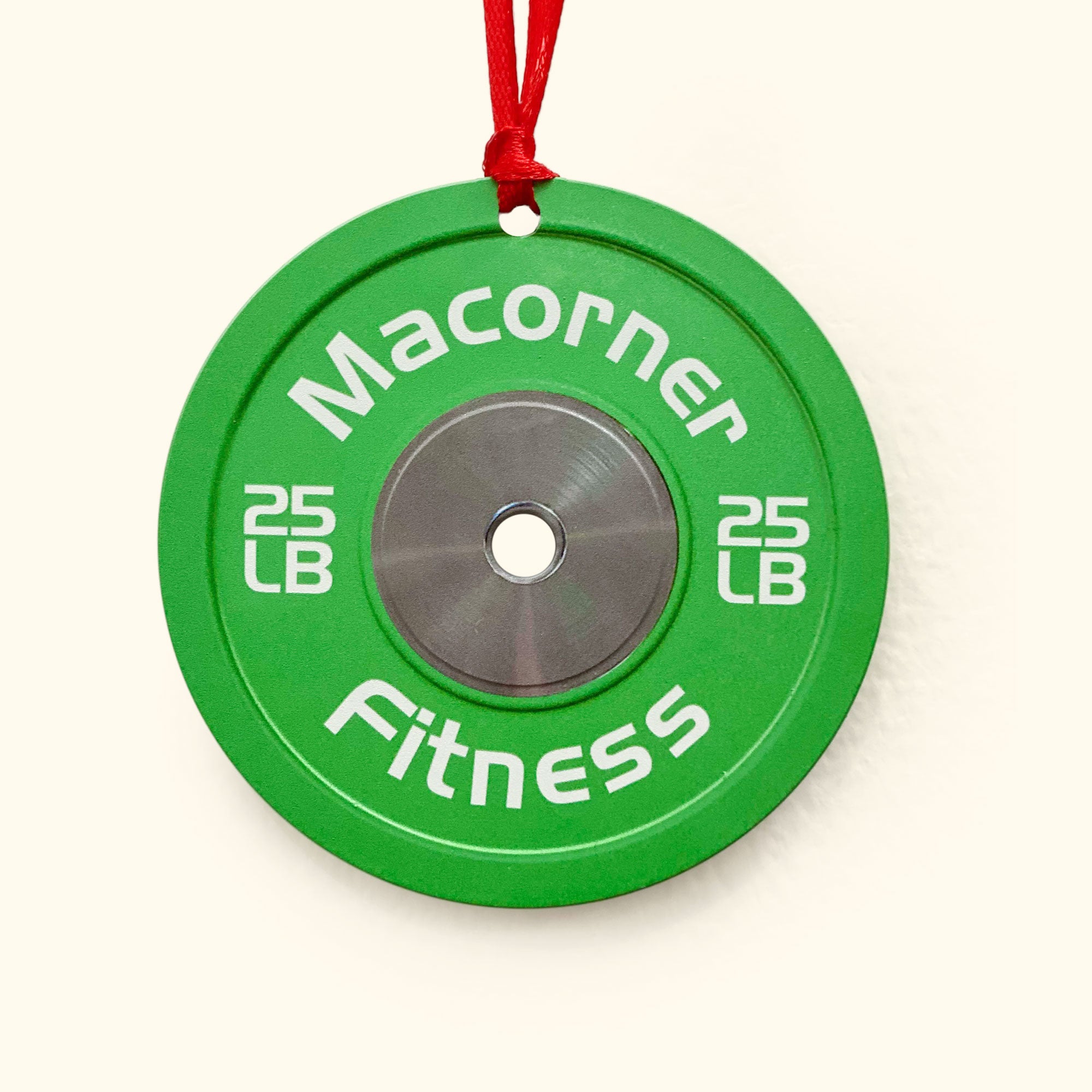 Bumper Plate, Personalized Two-Sided Aluminum Ornament, Christmas Fitness Gym Weightlifting Gift For Gymer, Weightlifters, PTs