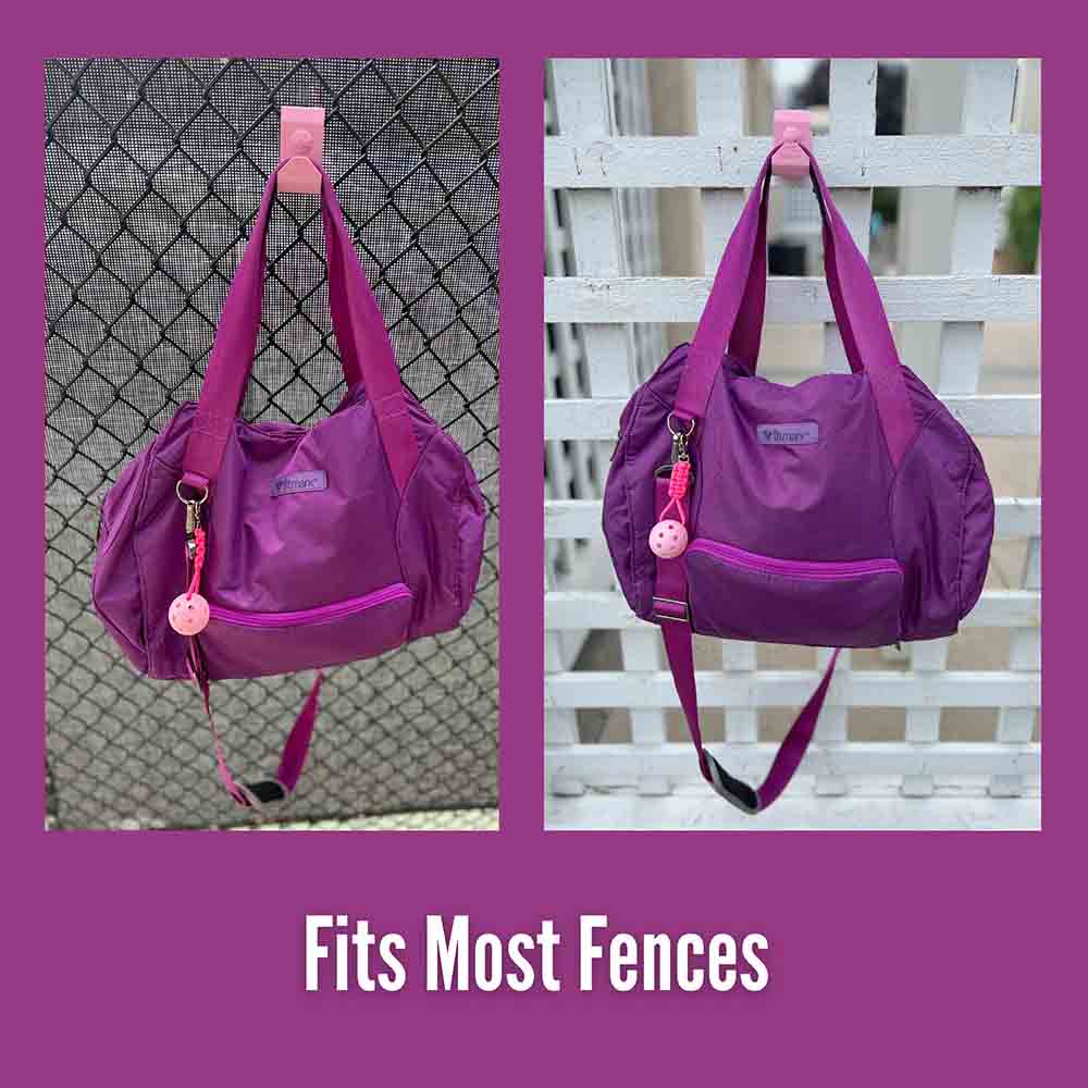 (Set of 2pcs)Personalized Pickleball Bag Hooks, Personalized for Hanging on Fence, Strong and Durable, Makes a Great Gift for Pickleball Lovers