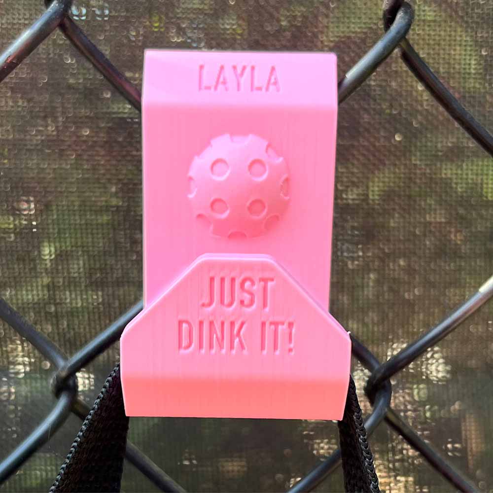 (Set of 2pcs)Personalized Pickleball Bag Hooks, Personalized for Hanging on Fence, Strong and Durable, Makes a Great Gift for Pickleball Lovers